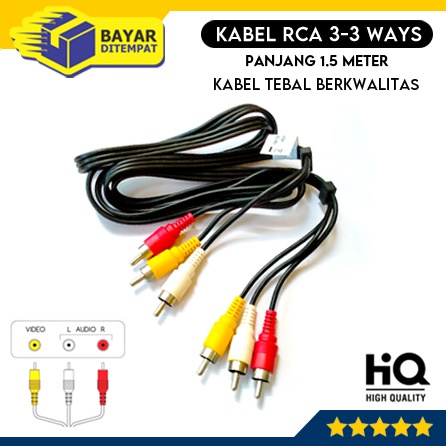 Kabel 3 RCA AV To 3 RCA AV Audio Video