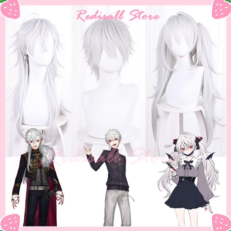 PREORDER VTuber Kuzuha Sanya Wig NIJISANJI Cosplay Royal Female Women Youtuber Girls Long Curly Pigt
