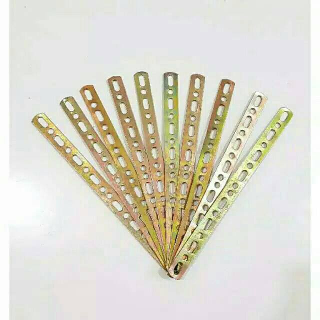 Breket plat bolong besi tebal 2mm