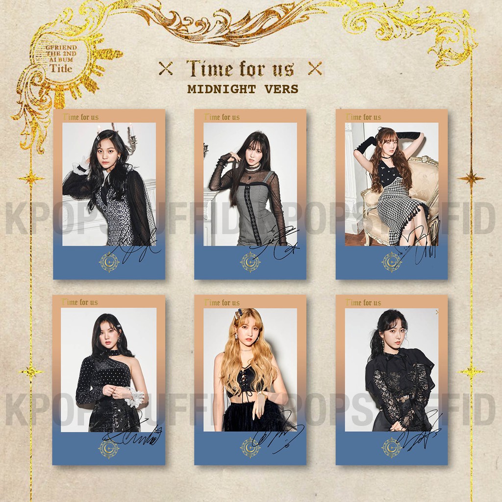 Image of [READY] N018 Polaroid KPOP GFriend Time For Us Midnight Version (TTD All Member) #0