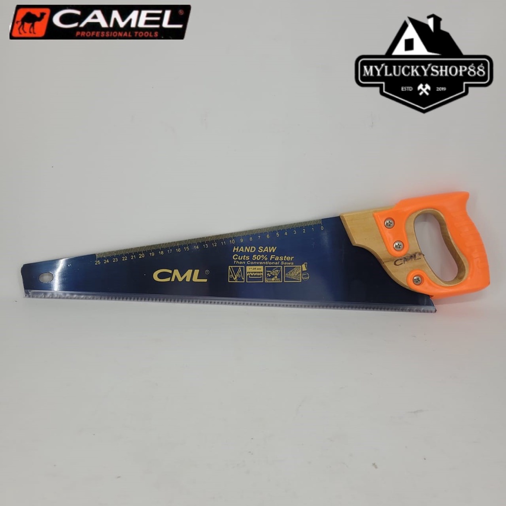 Camel Gergaji Kayu Gagang Karet 18 Inch Heavy Duty