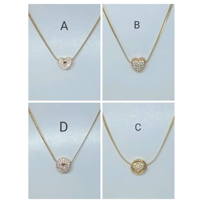 CC11. Kalung xuping wanita lapis emas dgn mata zircon