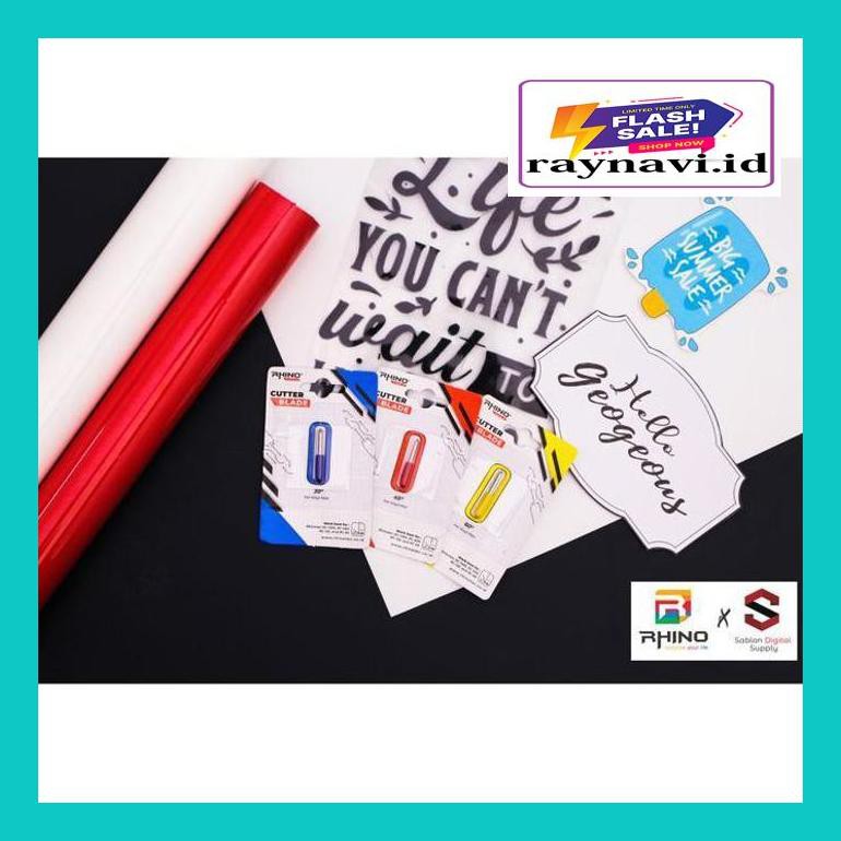 

0Jhsdads Mata Pisau Mesin Cutting Sticker Rhinotec 30/45/60 (Isi 3 Pcs) A50Jgdss