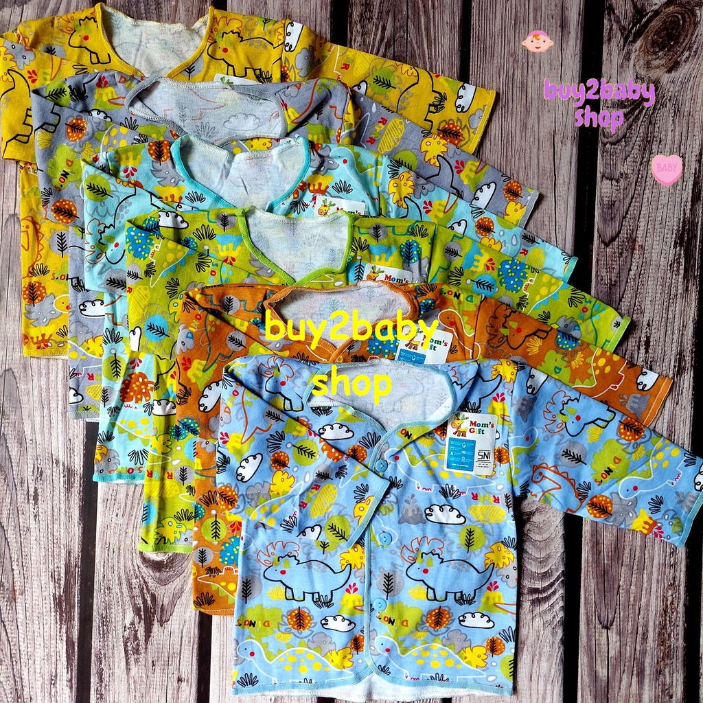 Baju bayi setelan Moms Gift Premium Series best cotton bayi usia 0-3 Bulan isi 3