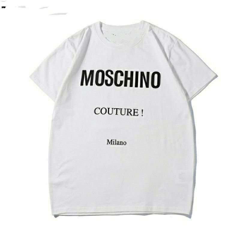 M - XXXXXL(6XL) Kaos MOSCHINO COUTURE BIGSIZE OVERSIZE Pria Wanita Unisex T-Shirt Black White