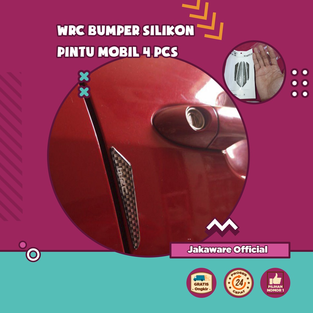 BUMPER SILIKON PINTU MOBIL 4 PCS BEMPER SILICON CAR PELINDUNG LECET BARET BERET LIST LIS EMBLEM ANTI