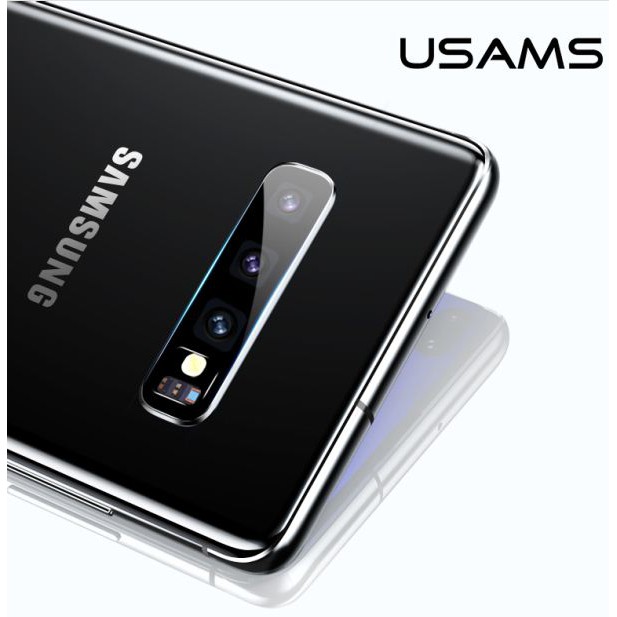 USAMS Camera Lens Glass Film Samsung Galaxy S10 Antigores Kamera