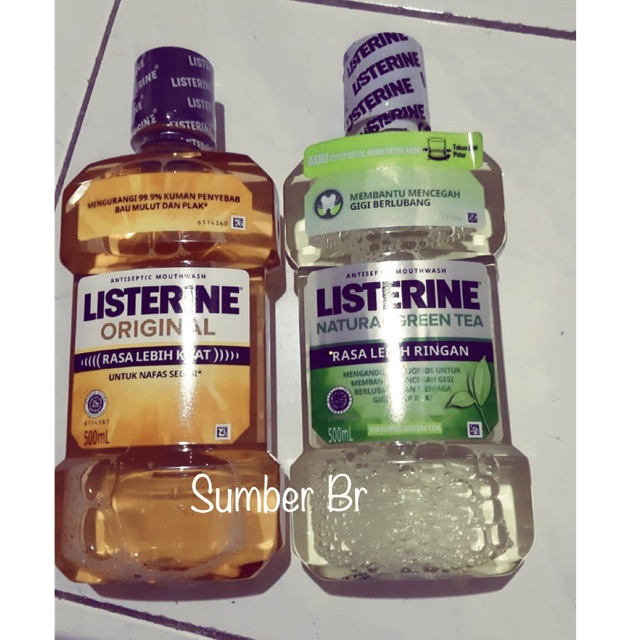 Listerine 500 ml / listerine original / listerine green tea