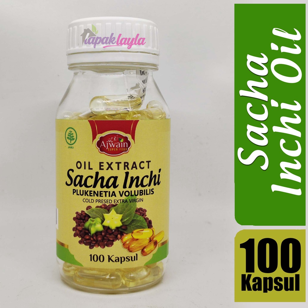 Sacha Inchi oil 100 Kapsul Ajwain