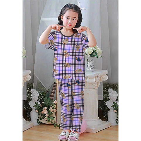 VF - Setelan baju playful colour anak print cp / setelan anak cp unisex 3-8 tahun