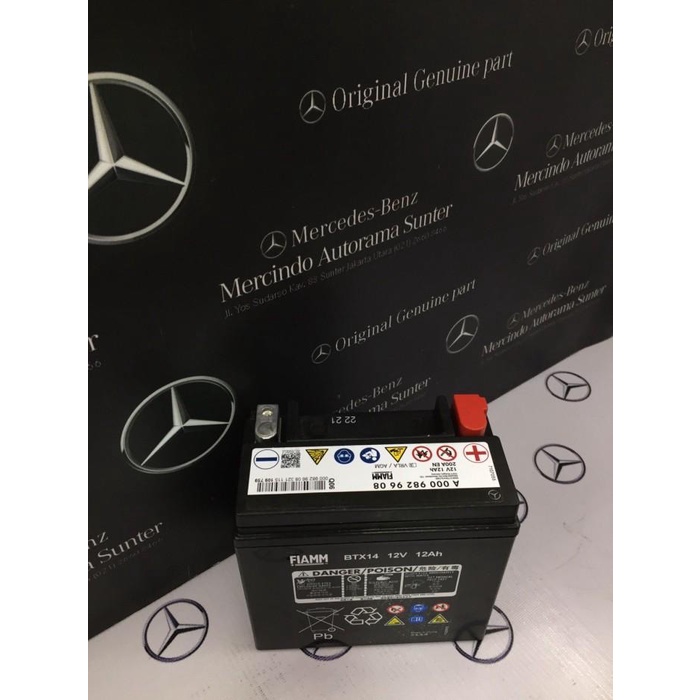 Auxiliary battery, Mercedes-Benz, A0009829608