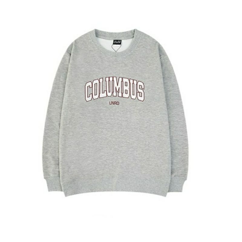 (S - 6XL) Crewneck Sweatshirt COLUMBUS Nelly Street Harajuku Style BIGSIZE OVERSIZE