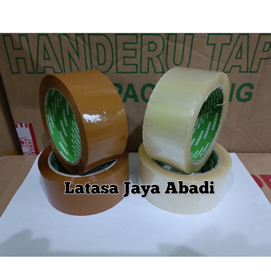 

LAKBAN OPP TAPE BENING HANDERU COKLAT 45 mm X 70 Meter