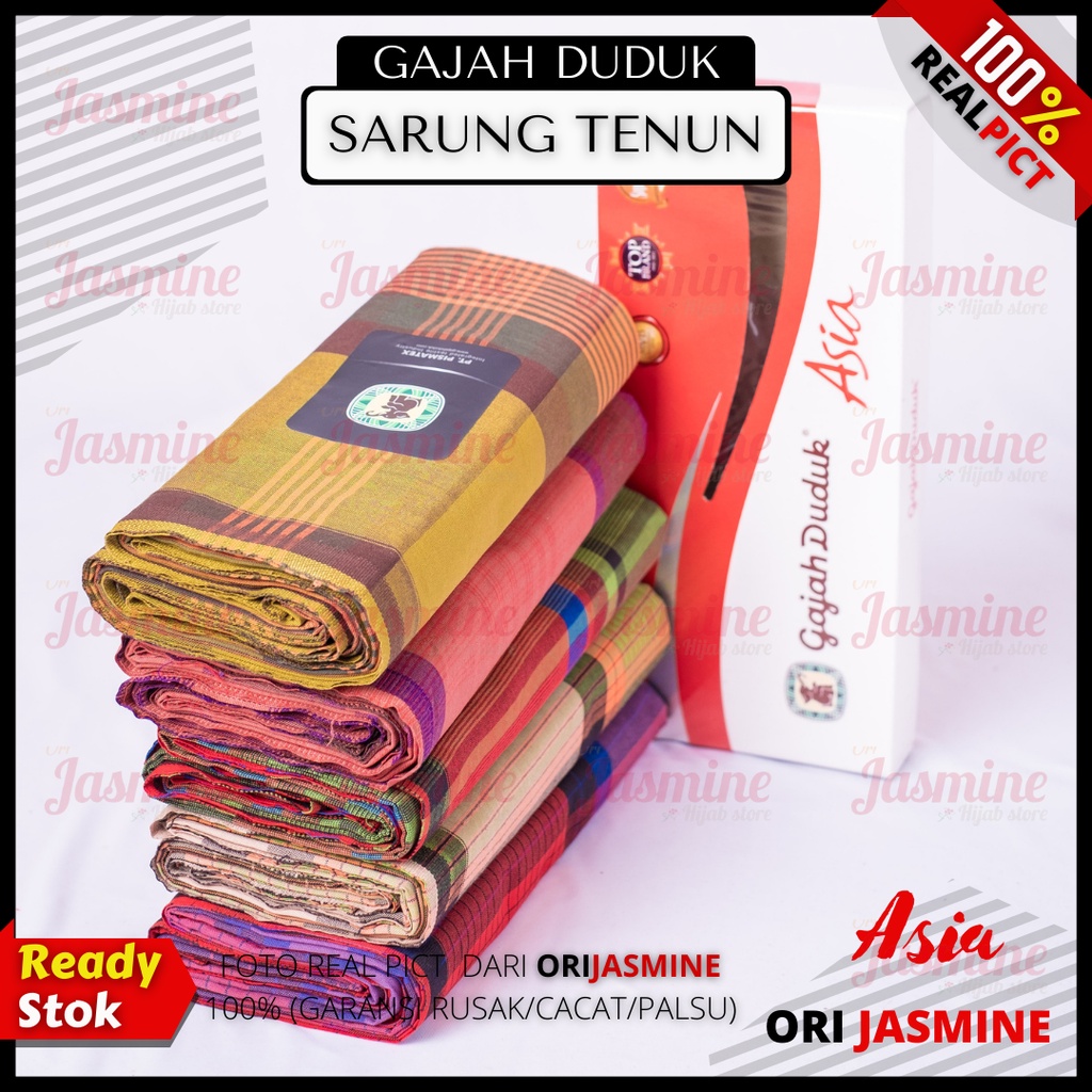 Sarung Gajah Duduk Asia Duplex Kain Sarung Tenun Motif Dewasa Pria Dewasa Cowok Grosir