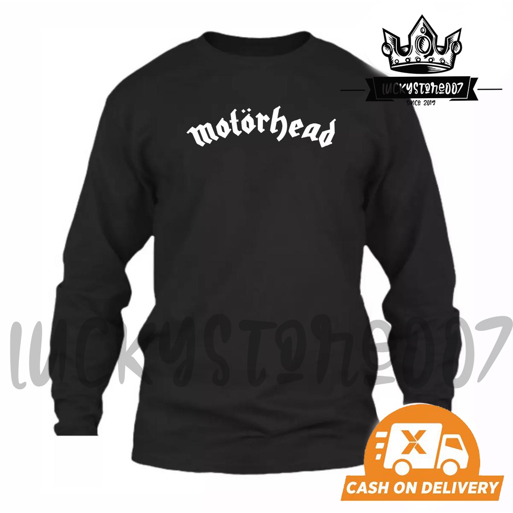Kaos Distro Motorhead Standard Distro Lengan Panjang TX PUTIH