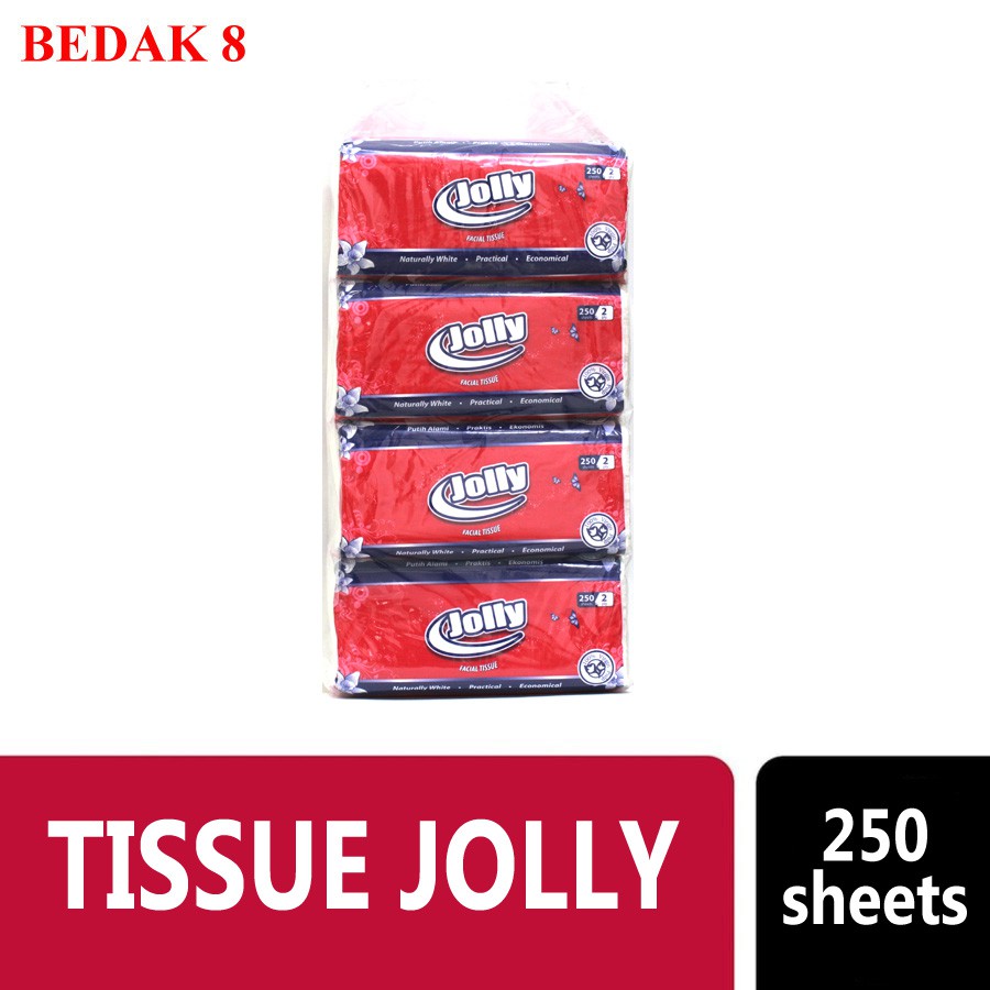 Tissue Jolly 250 Sheets/ Tisu Jolly 250 / Facial Tissue Jolly 250