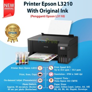 PRINTER EPSON L3210 PRINT SCAN COPY RESMI ORIGINAL