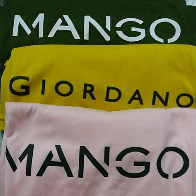 Pesanan live kak jhony 3pc kaos giordano mango mango