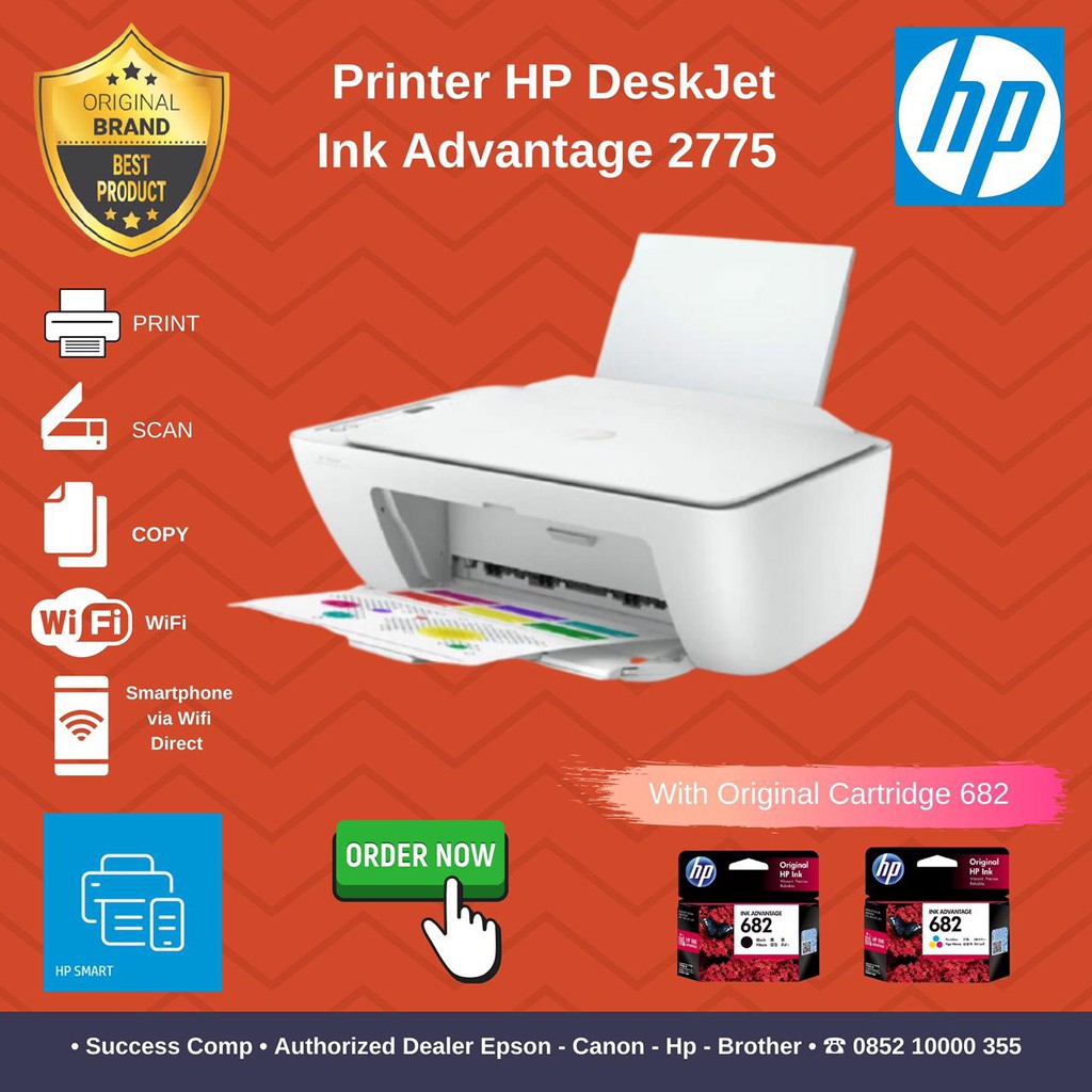 Jual Printer Hp Deskjet 2776 2775 All In One Printer Wireless Bluetooth Ink Advantage Shopee