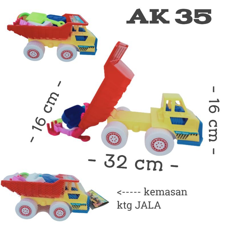 AK 35 - MAINA  TRUK DUMP + CETAKAN PASIR 9PRAKTIS AK35