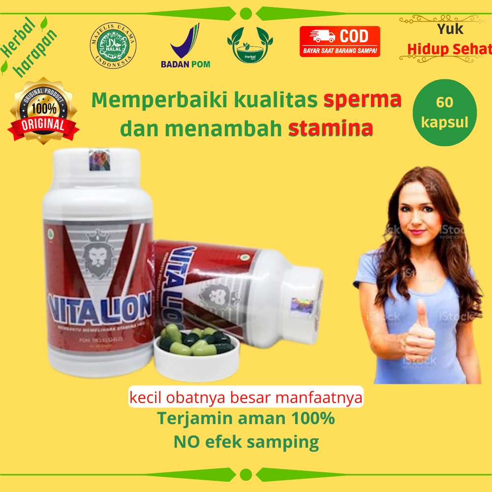 Vitalion obat herbal alami meningkatkan kualitas pria isi 60 kapsul