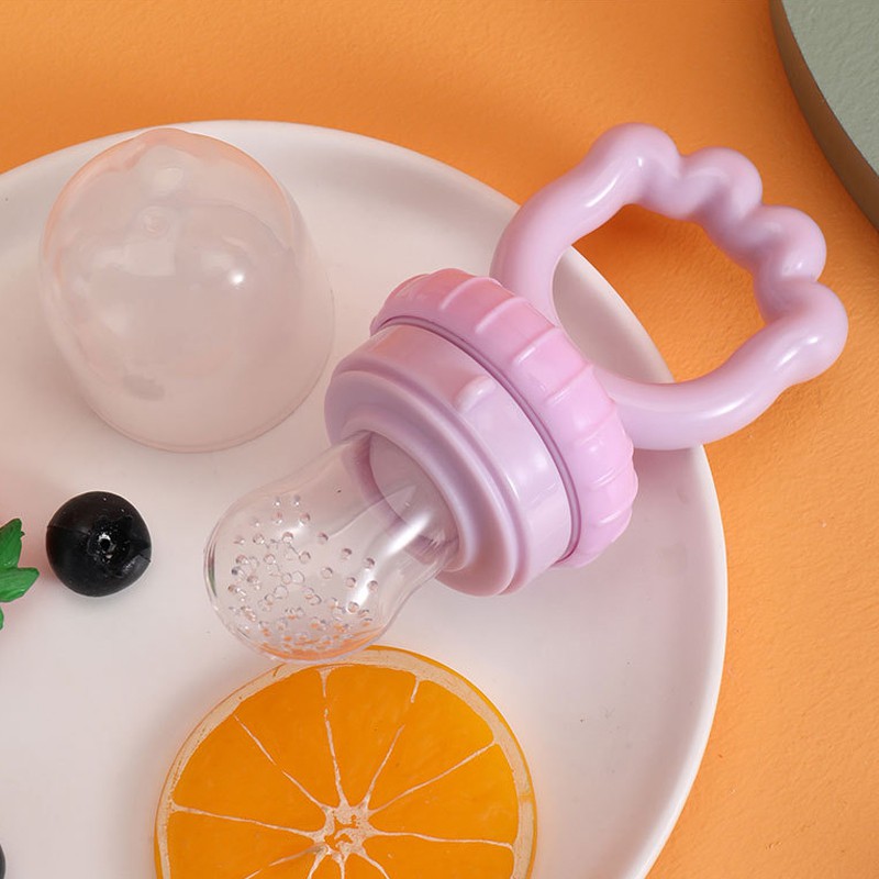 EMPENG BUAH BAYI - DOT FOOD FEEDER / PACIFIER FRUIT / EMPENG SAYUR GIGIT MAKAN TEETHER-Ungu