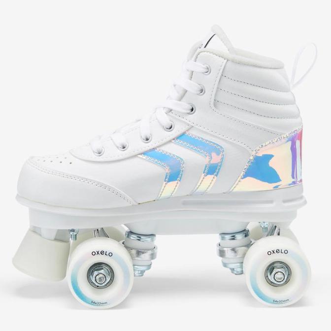 Sepatu Roda OXELO Quad 100 Anak - Putih INLINE SKATE OXELO QUAD 852018
