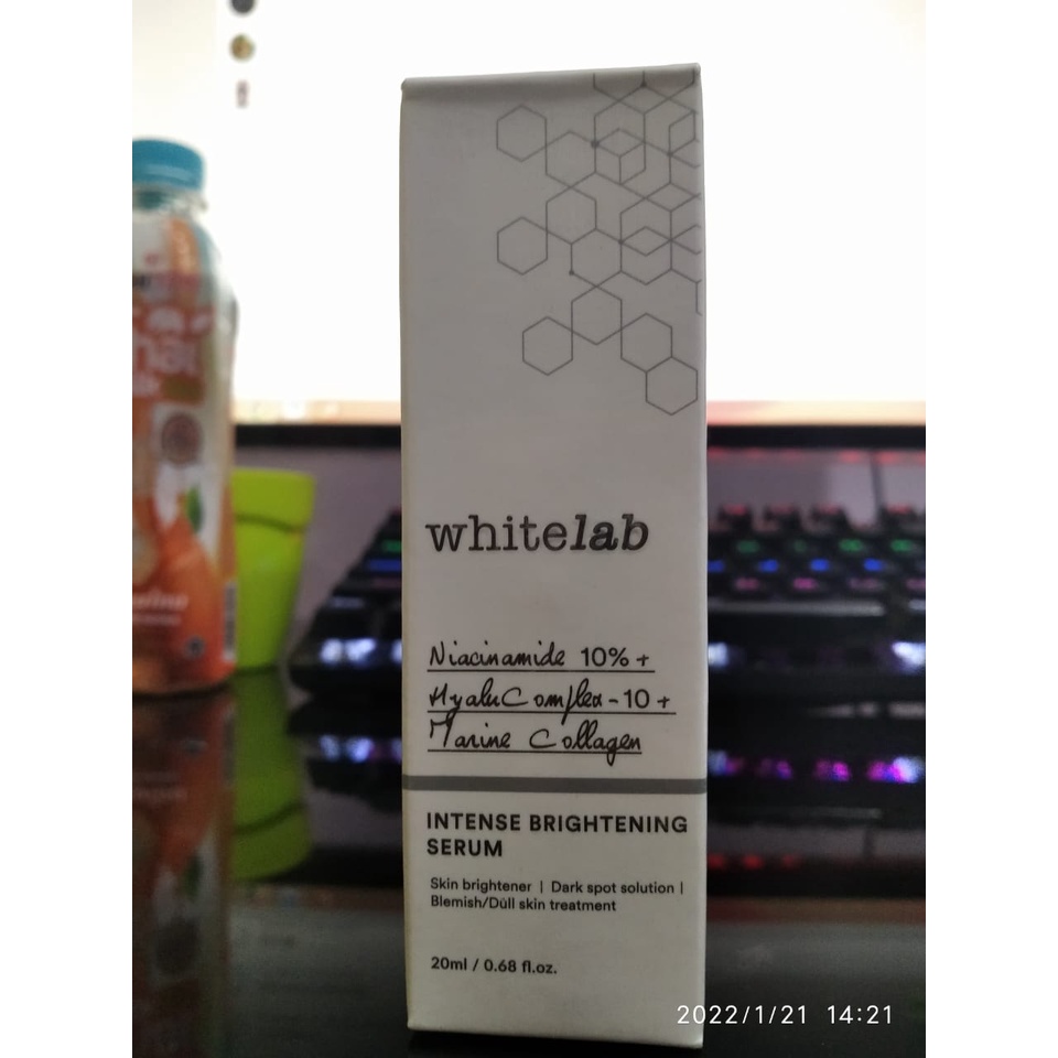 [COD] Whitelab Brightening Face Serum dengan Niacinamide 10% Mencerahkan dan Menutrisi Kulit Membuat Wajah Tampak Lebih Cerah Lembab &amp; Glowing Alami - 20ML BPOM