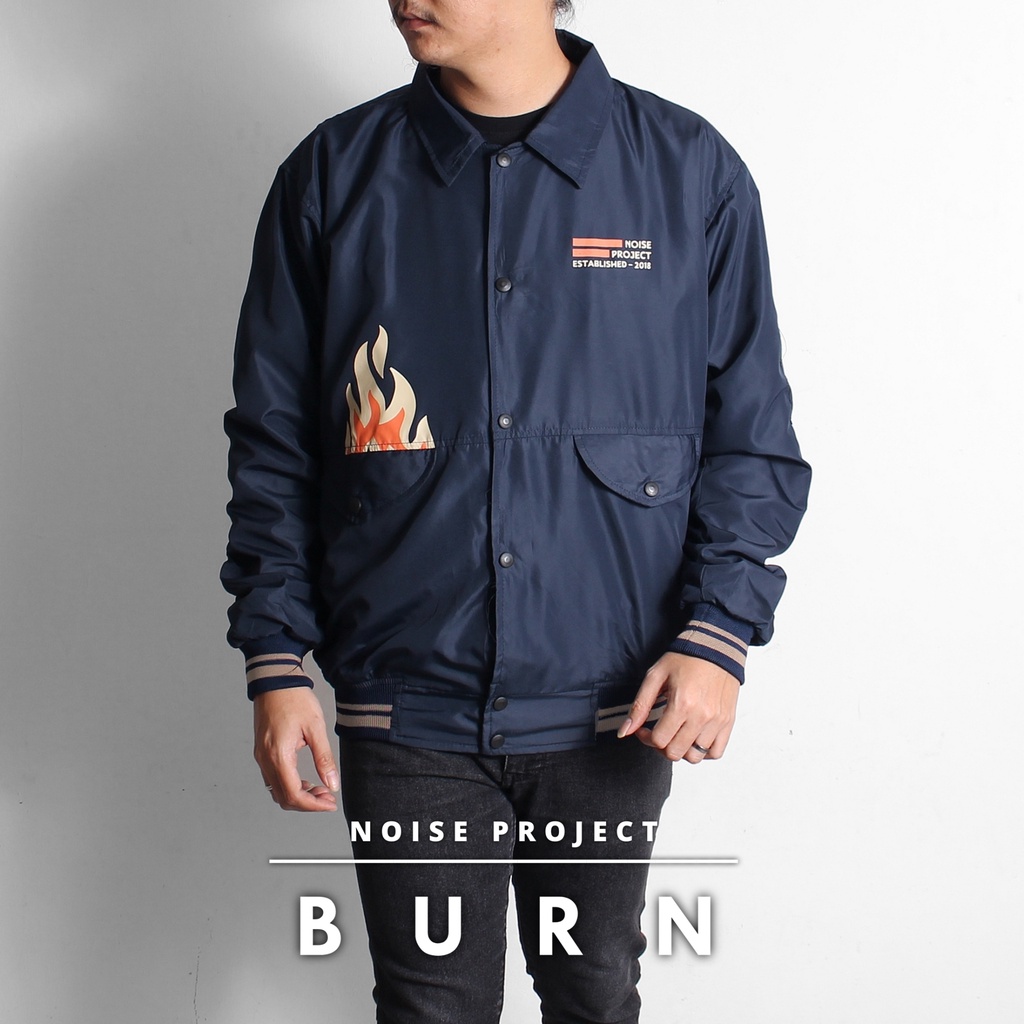 TURUN HARGA ! Jaket Bomber Baseball Noise Original Terbaru Pria Wanita / Wolv Flight Jaket Vintage Pilot Pria Original Distro Bandung