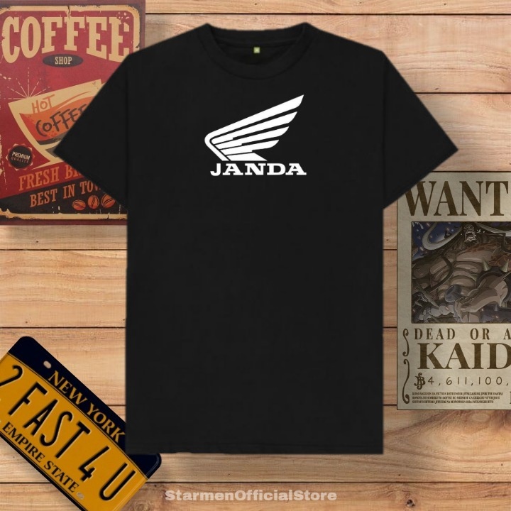 Kaos Distro Unisex HONDA JANDA Katun Combed 30s / sablon polyflex /polyflex premium / Pakaian Pria Wanita Atasan Cowok Cewek /kaos kekinian / kaos viral / tshirt tumbrl tee basic /SIZE M , L , XL , XXL / kaus oblong oversize kaos murah best seller ready