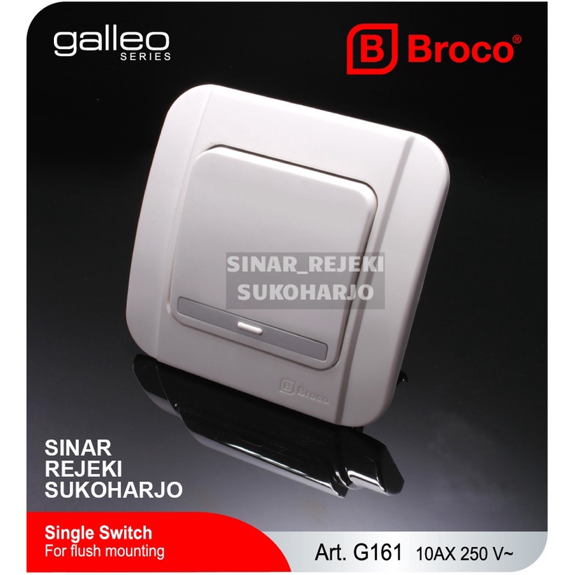 Broco Galleo Saklar Engkel IB / Inbow / Tanam