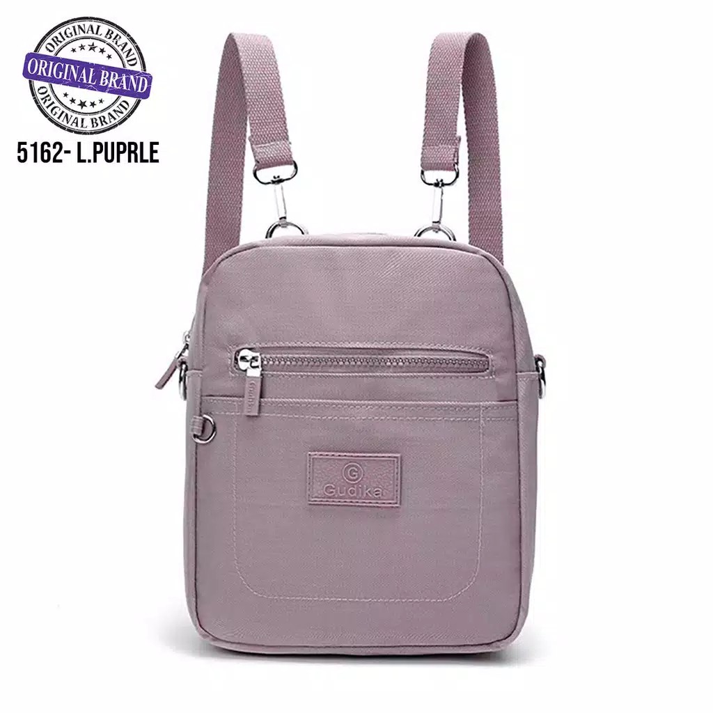 BIG PROMO GUDIKA 5162 - Tas Ransel Wanita Kekinian Import Original Terbaru Bahan Nilon Waterproof Anti Air Premium Korea bisa muat banyak barang banyak slot kocek terlaris - tas wanita - tas cewek - tas kerja - tas laptop - rangsel - gudika bag