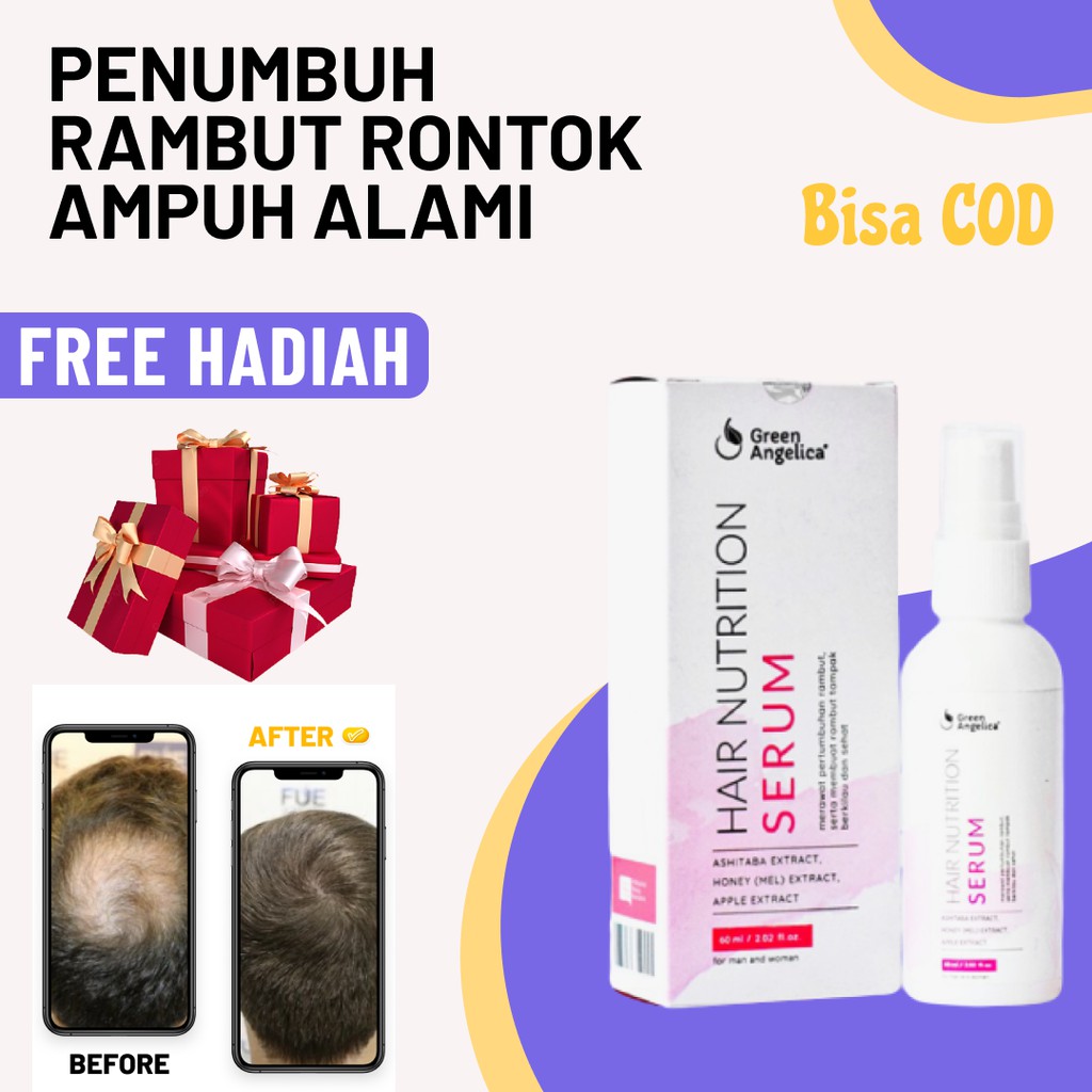  COD Green Angelica Hair Serum  Penumbuh Rambut  Dan 