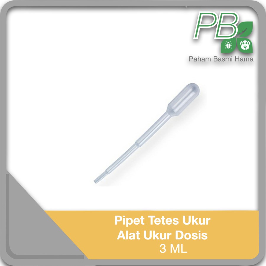 Alat Ukur - Pipet Tetes - Alat Ukur Dosis Pestisida - Kapasitas 3 ML