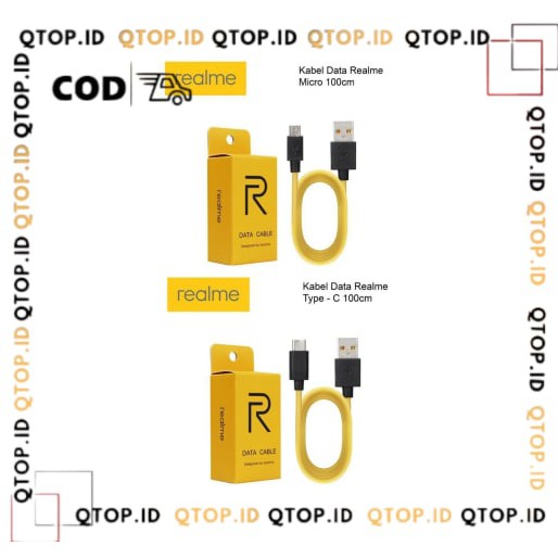 Kabel Data Realme Micro / Type C Fast Charging VOOC Original [QTOP.ID]