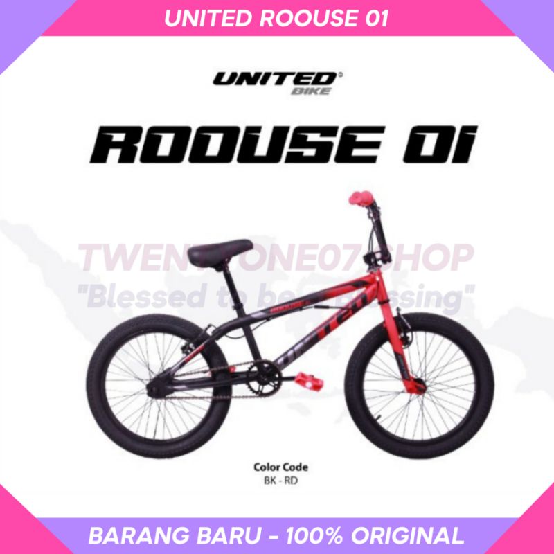 Sepeda BMX 20 Inch UNITED ROOUSE 01 New Rotor Anak dan Dewasa