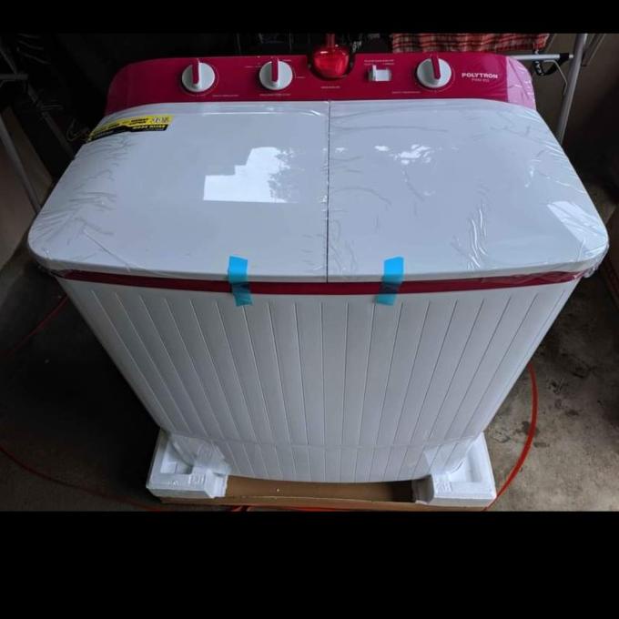 {{{{}}] Mesin cuci 2 tabung PWM 752 polytron 7,5kg