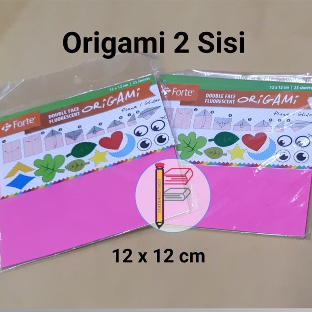 Origami Kertas Lipat Forte 2 sisi Double Side 12 x 12 cm