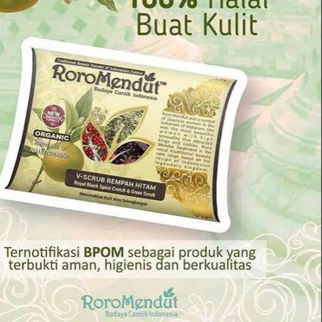 RORO MENDUT V-SCRUB REMPAH HITAM