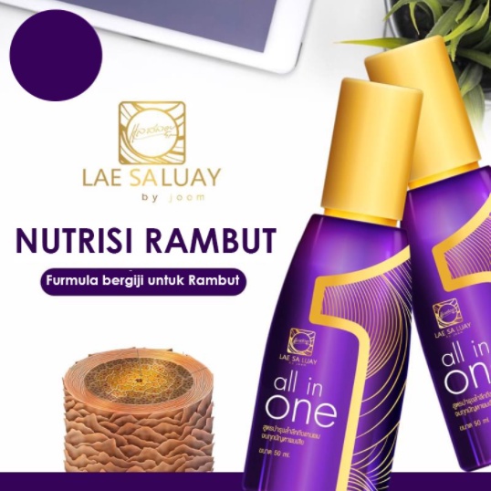 [BPOM] Lae Sa Luay Hair Keratin Serum - Tonic Treatment / Vitamin Rambut Pelurus Pelembut