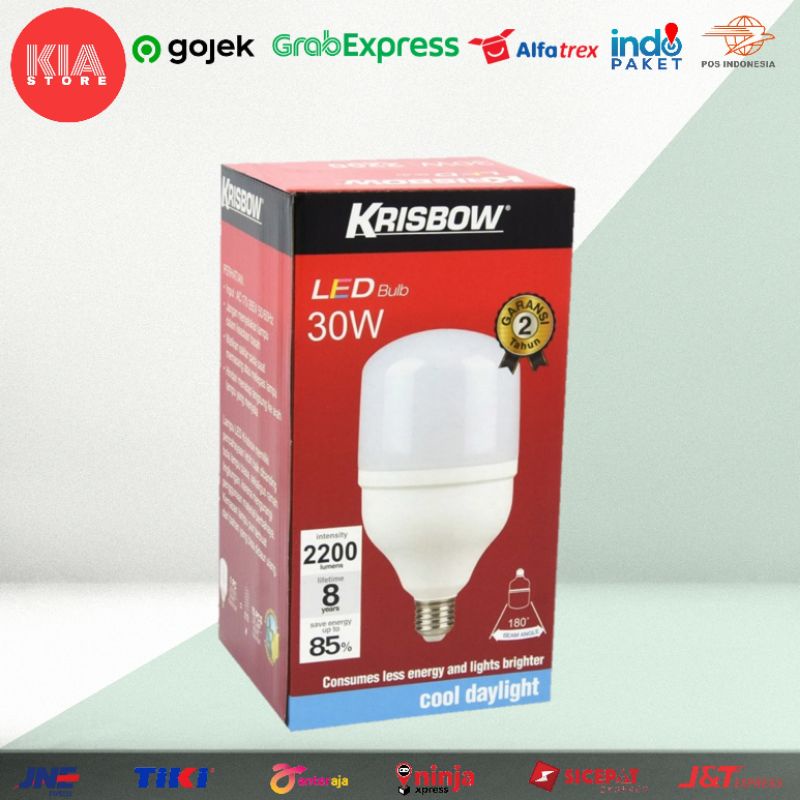 Krisbow Bohlam Lampu LED 30 Watt Putih