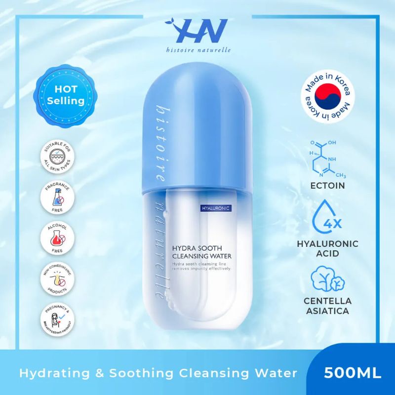 Histoire Naturelle - Ectoin Hydra Sooth Cleansing Water - Micellar Water