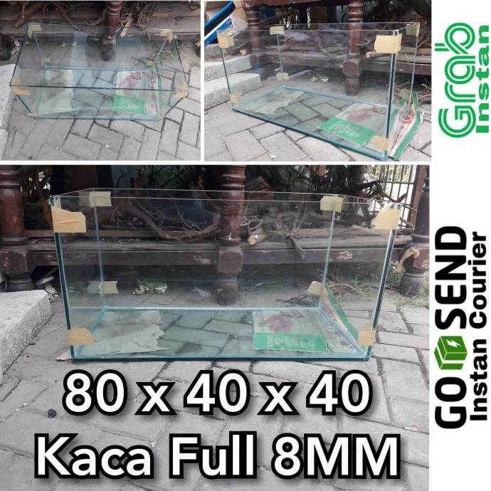 Aquarium Kaca 80x40x40 Full 8MM