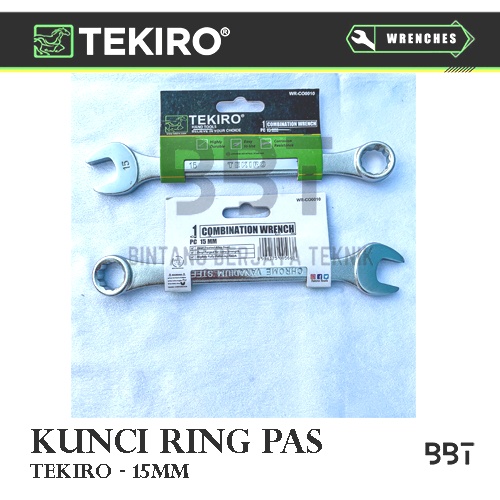 Tekiro Kunci Ring Pas 15mm / Kunci Pas Ring 15 mm