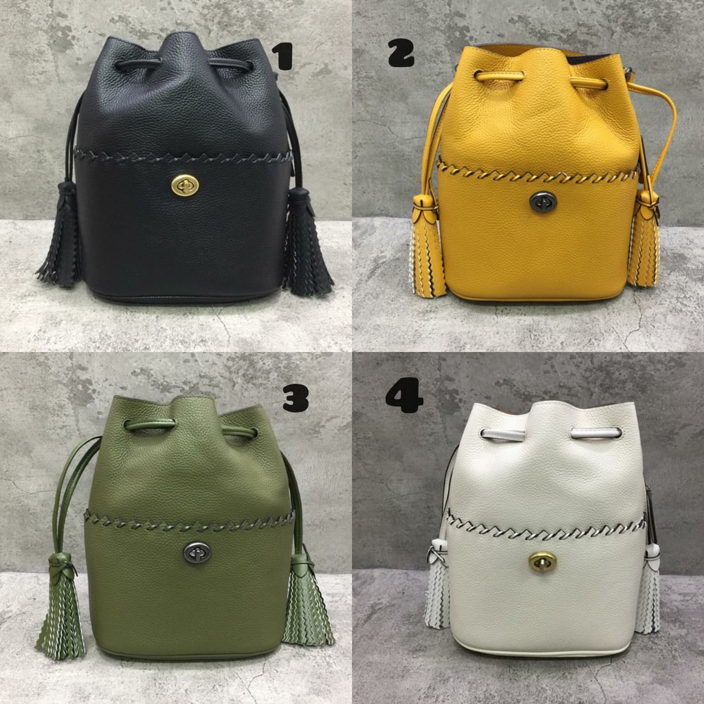 Tas Wanita COACH Lora Bucket Bag With Whipstitch Detail -142