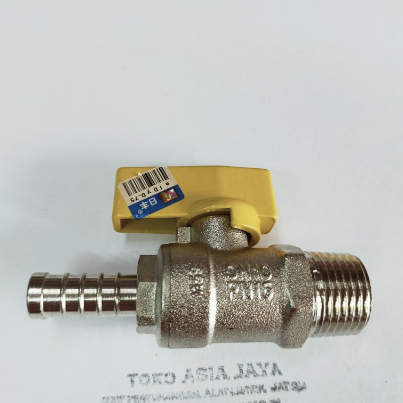 Stop kran gas DN10 merk Rifeng ukuran 1/2"