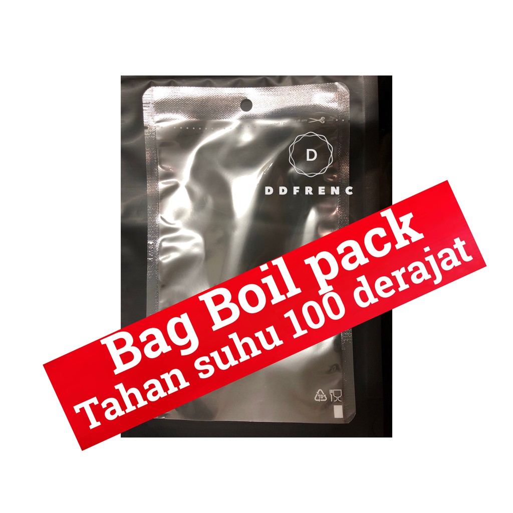 Kemasan Bag Boil 13x20 Tahan 100 derajat mie daging ikan pentol bakwan rendang frozen food