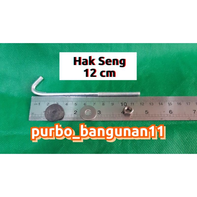 Hak Seng 12 cm // Paku Seng // Baut Seng // Sekrup Seng Gelombang Atap