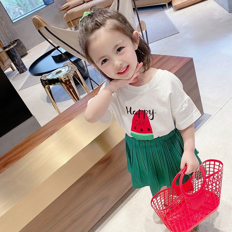 Setelan  Baju Anak Perempuan Import Super Cute 3-6 Tahun / Setelan Rok Anak Import Gemas / Set Rok P