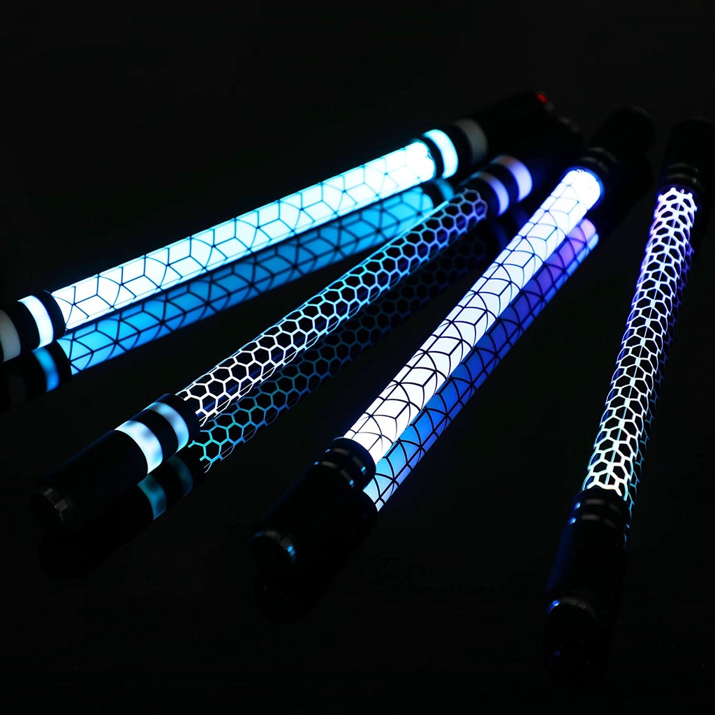 1pc Pulpen Putar Dengan Lampu Led 7 Warna